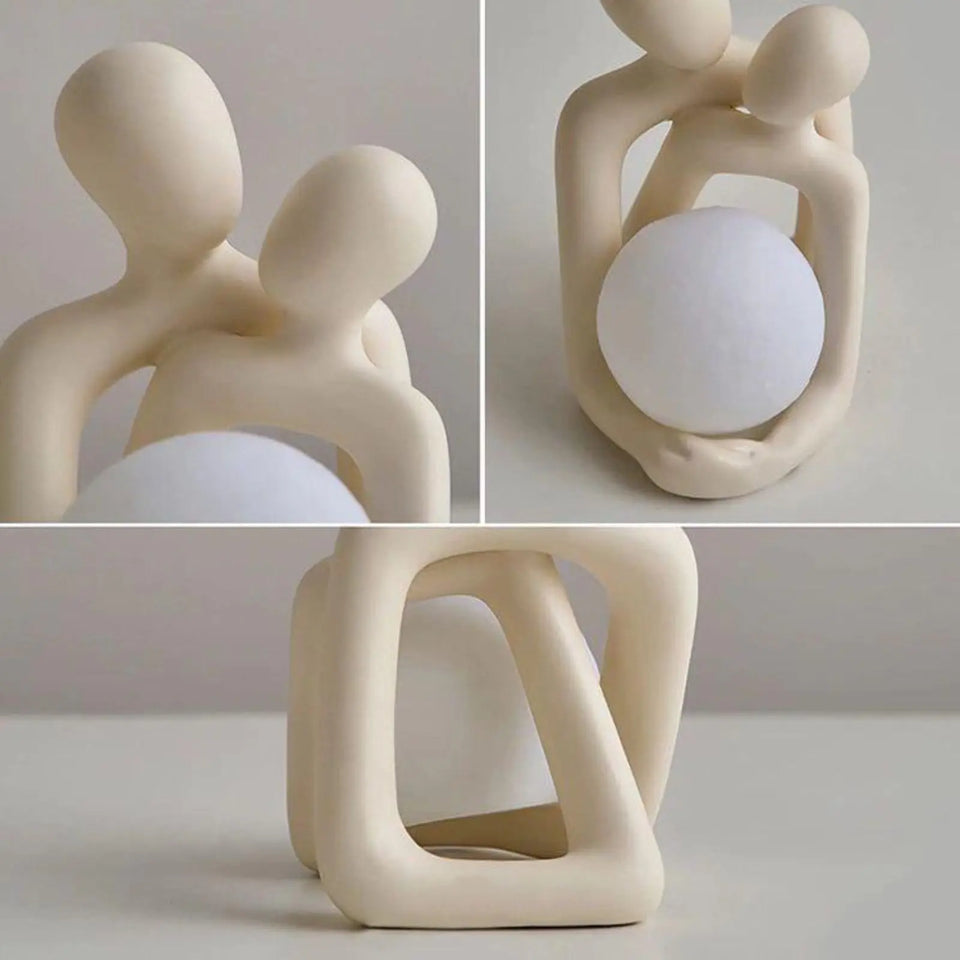 Heartwarming Couple Loving Resin Statue