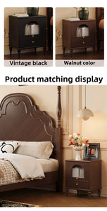 Retro French Vintage Side Cabinet Nightstand