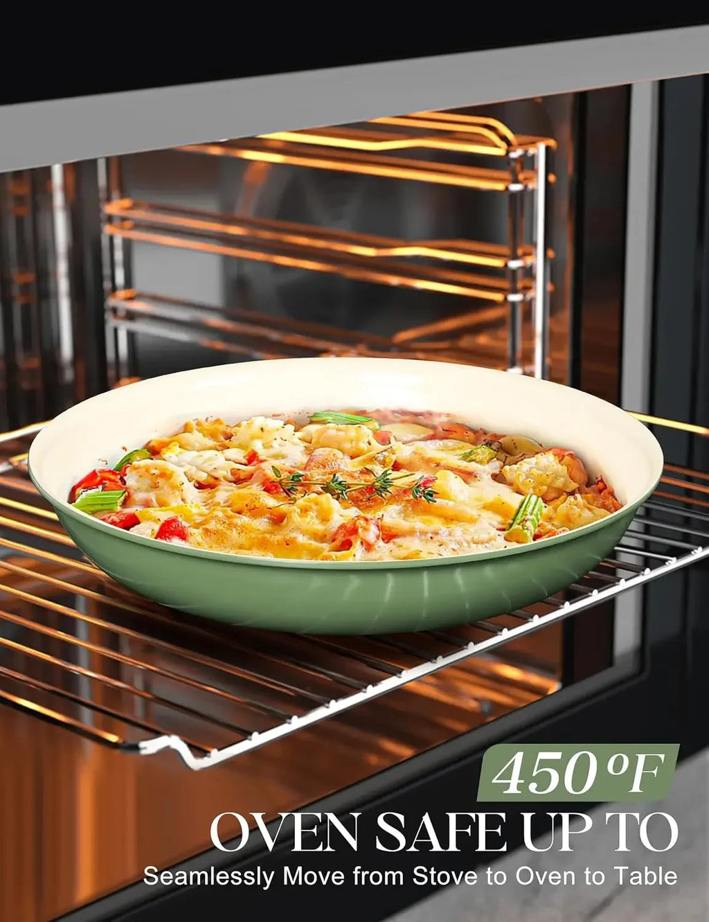 Elegant 3-Piece Non-Stick Cookware Set – Baby Blue & Sage Green WHIMSICAL HOME OF CREATIONS