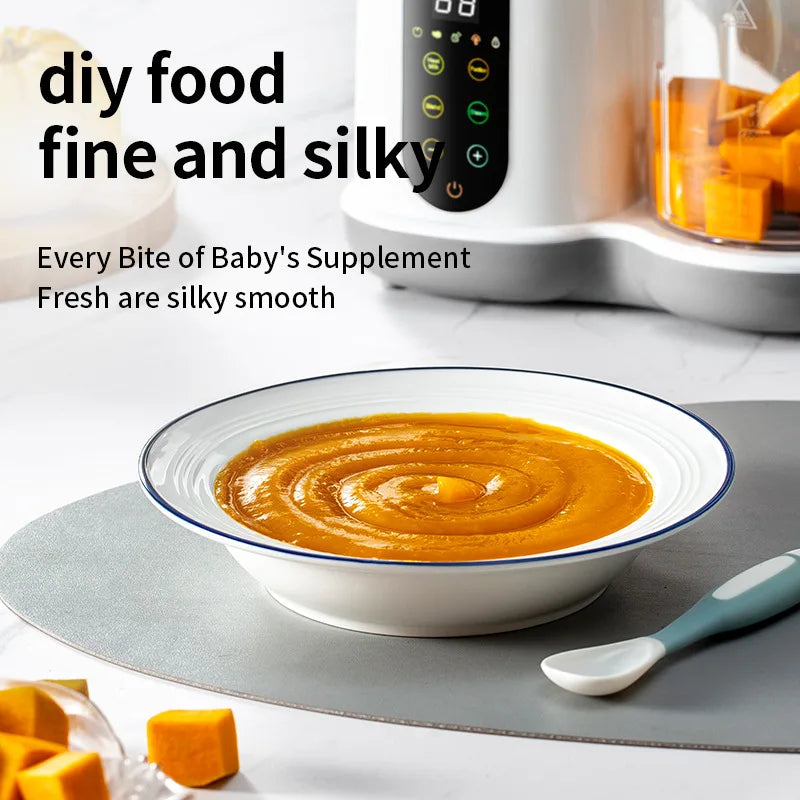 Multi-Functional Baby Food Maker – Steamer, Puree Blender & Milk Warmer with Temperature Display