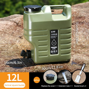 3.2 Gallon (6 Litres) Portable Water Container – BPA-Free Food Grade PE (Army Green)