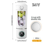 New Portable wireless Juice Maker Blender for Shakes Smoothies 700ML Multiple Colors 12-Blades Fast Mixing 2 In 1 Blender Bottle Juicer WHIMSICAL HOME OF CREATIONS