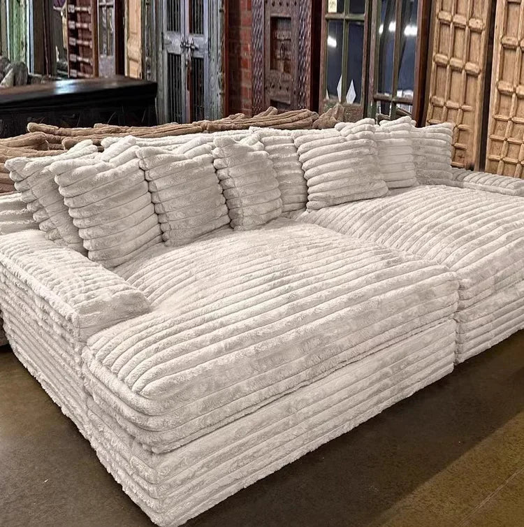 Kawaii Luxury Nordic Sofa – Cloud-Like Comfort & Timeless Elegance
