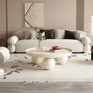 Nordic Cream Coffee Table – Light, Luxurious & Strong