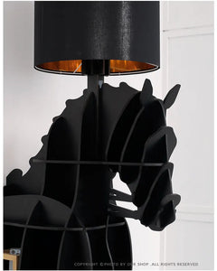Luxury Horse Statue Wall-Mounted Display Shelf