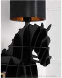 Luxury Horse Statue Wall-Mounted Display Shelf