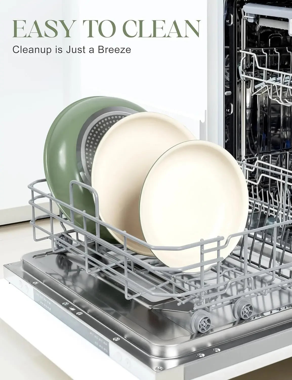 Elegant 3-Piece Non-Stick Cookware Set – Baby Blue & Sage Green WHIMSICAL HOME OF CREATIONS