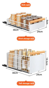 Multi-Functional Pull-Out Cabinet Drawer Organizer