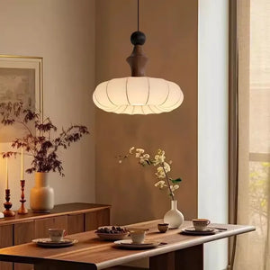 Retro Vintage Wooden Pendant Light with LED Bulbs