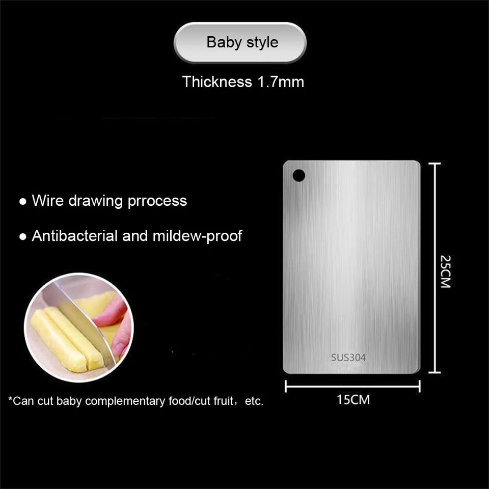 Next-Generation 316 Stainless Steel
“Healthy, Antibacterial & Eco-Friendly Chopping Board”