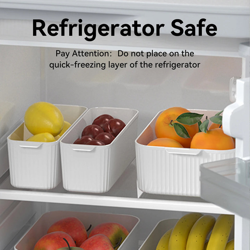 Multifunctional Food-Grade Storage Baskets – Smart, Stackable & Fridge-Safe