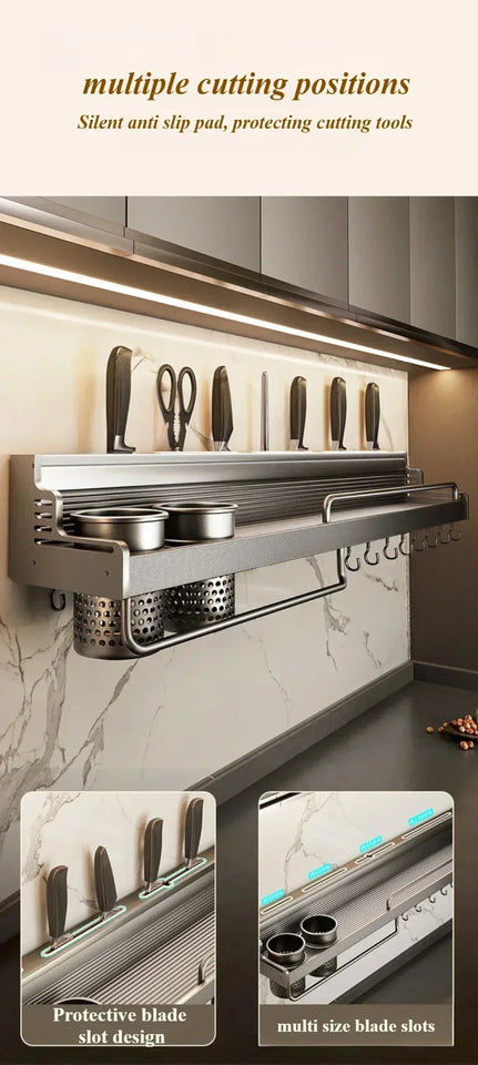 Wall Mounted Metal Dishware Storage Organizer Racks