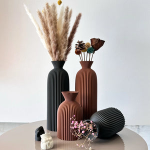 Piece Wavy Pattern Eccentric Vase Set – Stunning & Highly Popular