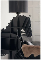 Luxury Horse Statue Wall Shelf – Artistic Wall-Mounted Display Storage