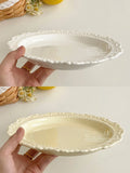 French Style Gentle Cream Ceramic Dessert Dishes
