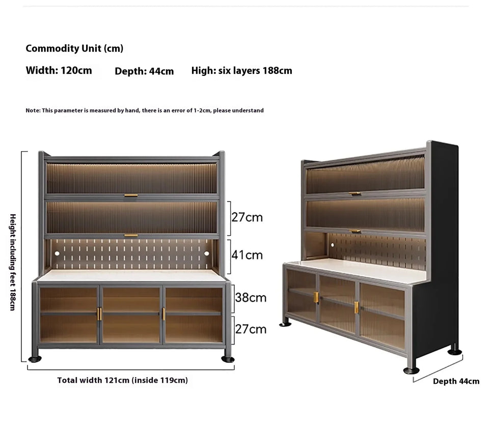 Luxury Rock Slab Kitchen Buffet & Sideboard Display