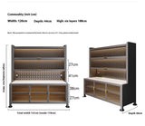 Luxury Rock Slab Kitchen Buffet & Sideboard Display