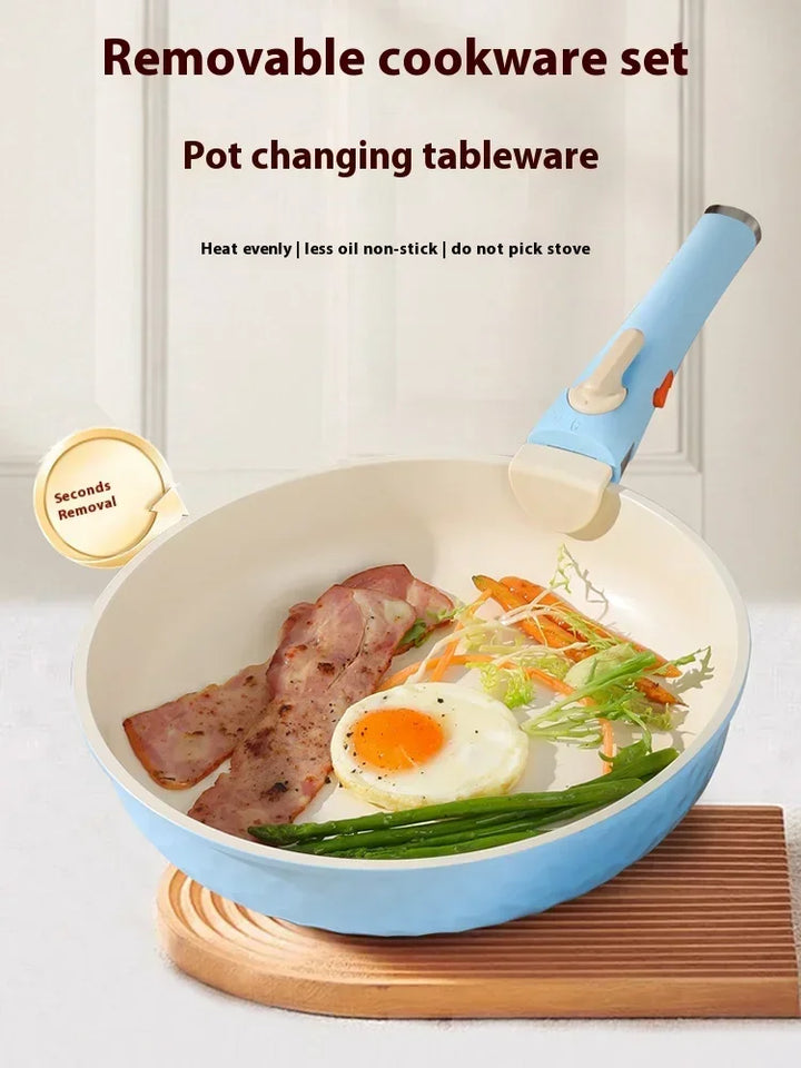 5-Piece Nonstick smooth Porcelain Coated Cookware Set