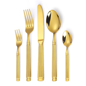 Elegant stainless steel/ Classical Gold Dinnerware Set
