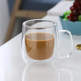 Premium Double Wall Glass Coffee Cups – Heat & Cold Resistant