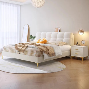 Top Grain Leather Bed – Cream Double Size
Effortlessly chic. Utterly comfortable.
