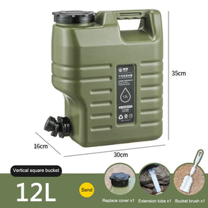 3.2 Gallon (6 Litres) Portable Water Container – BPA-Free Food Grade PE (Army Green)