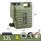 3.2 Gallon (6 Litres) Portable Water Container – BPA-Free Food Grade PE (Army Green)