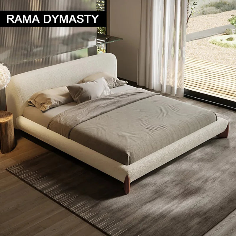 Luxurious Upholstered Bed with Retro Moroccan Charm king and Queen size