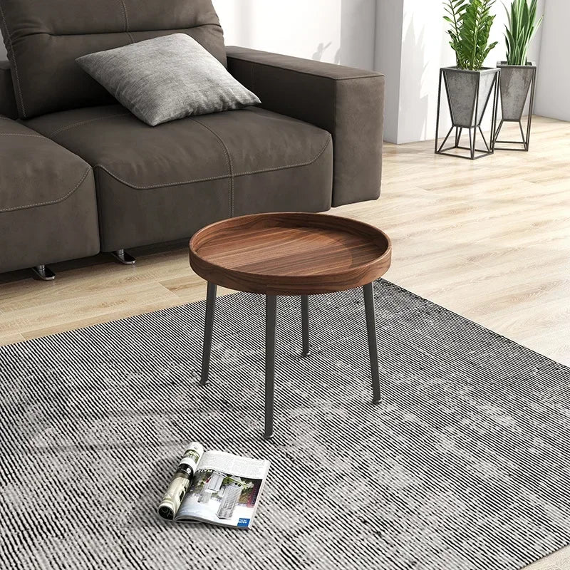 Wooden Modern Round Luxury Center Table Furniture with Mini End Table