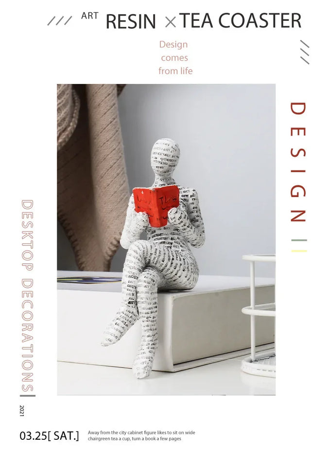 Resin Abstract Figurine – Quirky, Humorous, and Highly Popular Decor