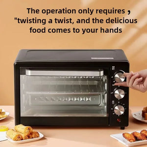 21–30L Multifunction Electric Oven & Grill – Large Capacity, Black