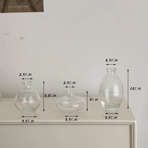 Modern Retro 3-Piece Mini Vase Set – Stunning Tabletop Decoration