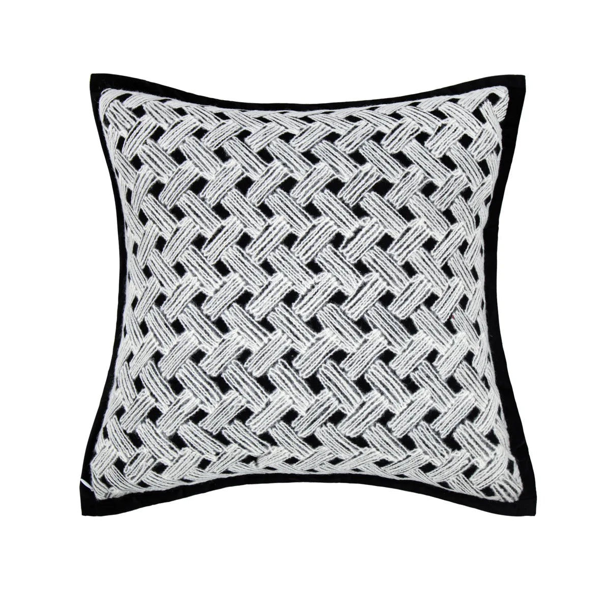 Luxury Velvet Woven Geometric Pillow Covers – Modern Contemporary Scandinavian-Inspired Design WHIMSICAL HOME OF CREATIONS