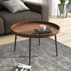 Hout Ronde Koffietafel Stel - Moderne Nestafels