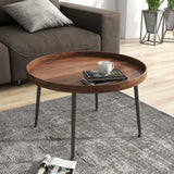 Wooden Modern Round Luxury Center Table Furniture with Mini End Table