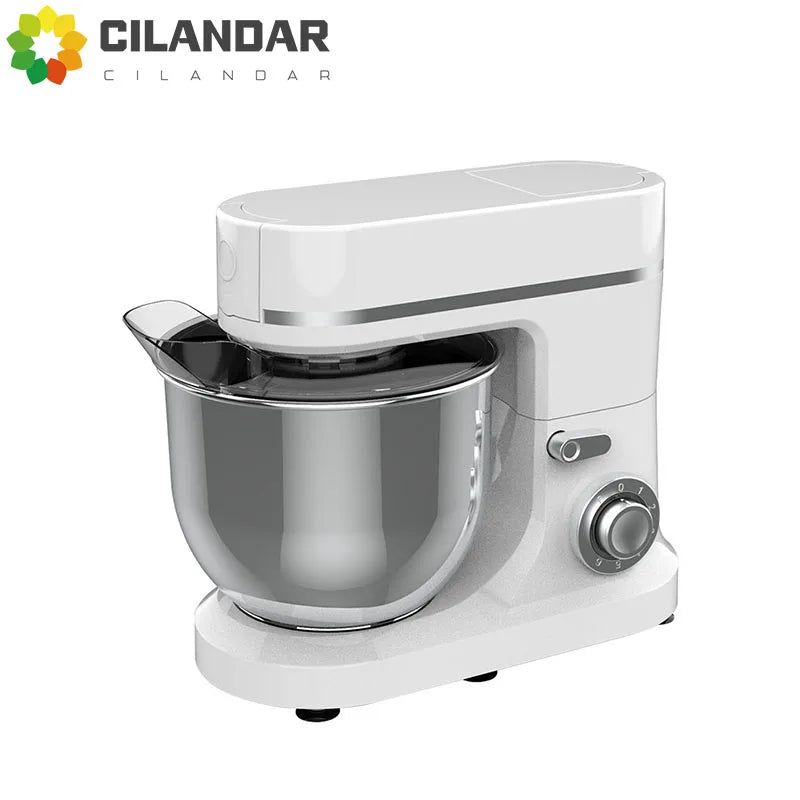 10L Chef Stainless Steel Electric Mixer – 1500W High Power with 6L Bowl & Splash-Proof Cover