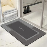 Mats Diatomite Bath Absorbent Anti Slip Floor Mat Foot Carpet Quick Dry Shower Toilet Rug Bathroom Kitchen Doormat Washable