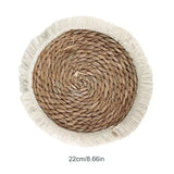 4/7pcs Natural Rattan Wall Hanging Decor – Farmhouse & Boho Timeless Style