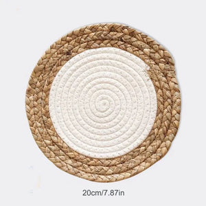 4/7pcs Natural Rattan Wall Hanging Decor – Farmhouse & Boho Timeless Style