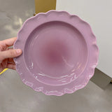 French Retro Glossy Enamel Floral Dinnerware – Timeless Summer Elegance