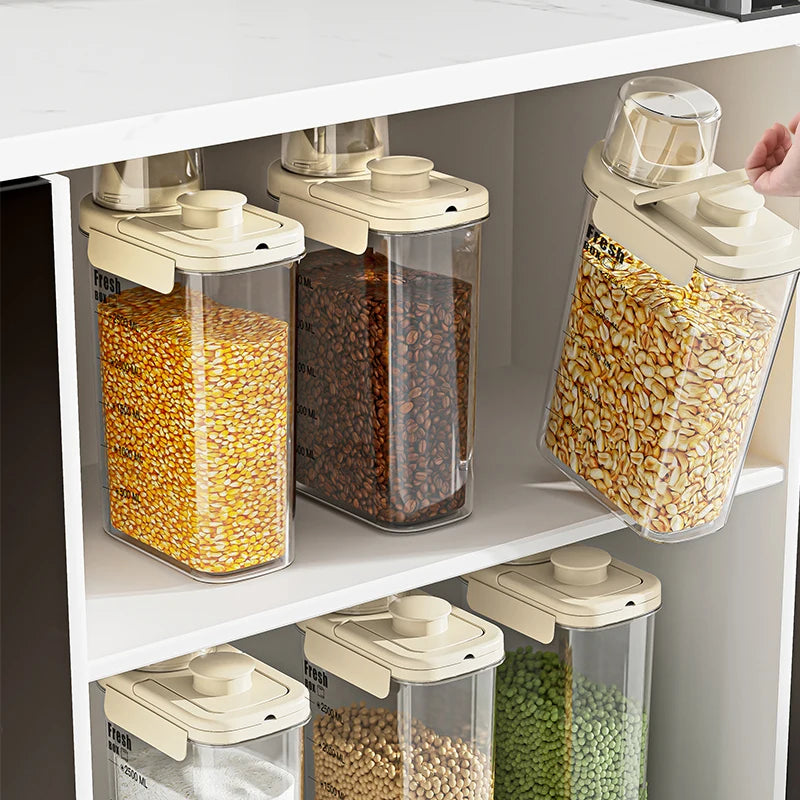 Ocean Green & Cream Double-Sealed Storage Containers – Aesthetic & Durable