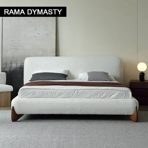 Luxurious Upholstered Bed with Retro Moroccan Charm king and Queen size