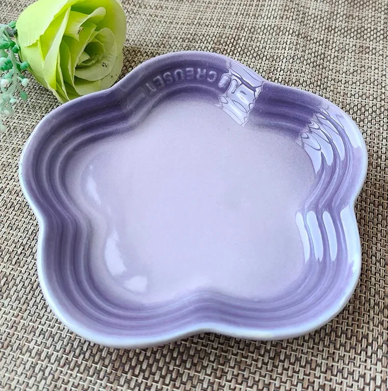 High-Gloss, high-quality Ceramic Blossom Dish – 14 cm in assorted vibrant colours