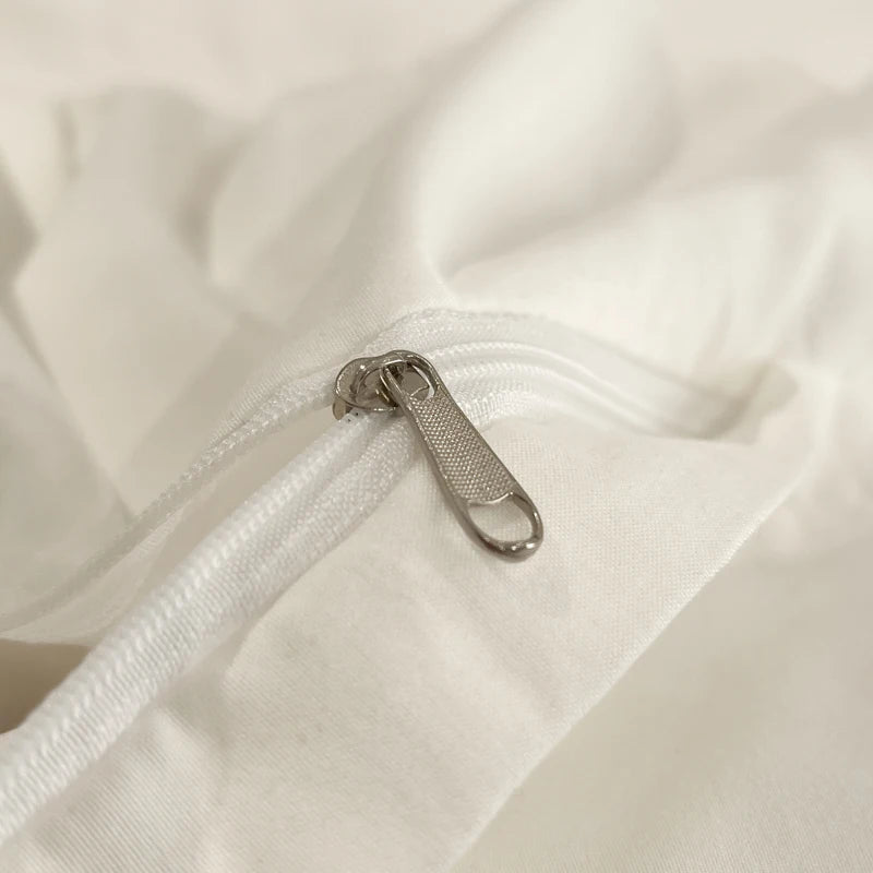 Luxury Hotel-Style Black & White 4-Piece Duvet Cover Set – Thick Brushed 100% Pure Cotton WHIMSICAL HOME OF CREATIONS