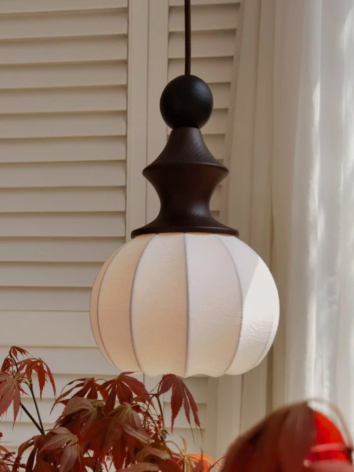 Retro Vintage Wooden Pendant Light with LED Bulbs