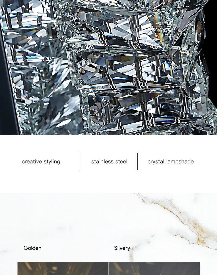 Luxury Crystal Wall Sconce – High-End K9 Crystal Light Fixture