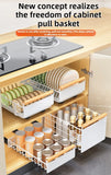 Multi-Functional Pull-Out Cabinet Drawer Organizer