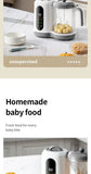 Multi-Functional Baby Food Maker – Steamer, Puree Blender & Milk Warmer with Temperature Display