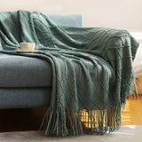 Bohemian/ Country Knitted Weave Blanket Throw –in various colors and sizes