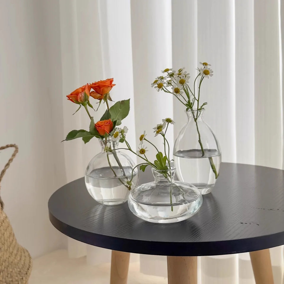 Modern Retro 3-Piece Mini Vase Set – Stunning Tabletop Decoration